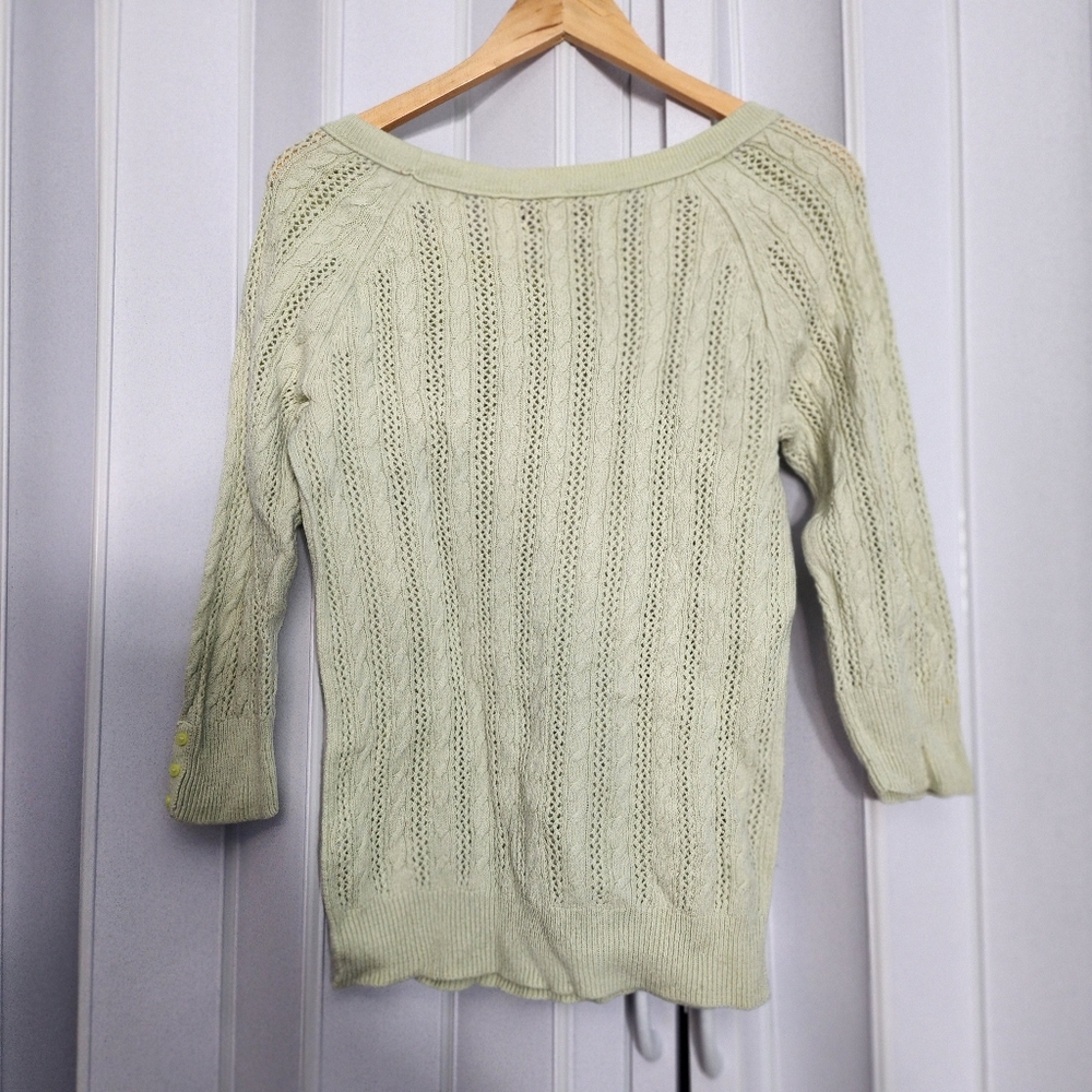 American Eagle Green Knit Sweater Size Large